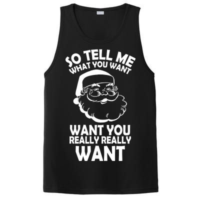 So Tell Me What You Want Funny Santa` PosiCharge Competitor Tank