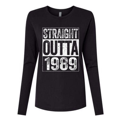 Straight Outta 1989  34th Birthday  Womens Cotton Relaxed Long Sleeve T-Shirt