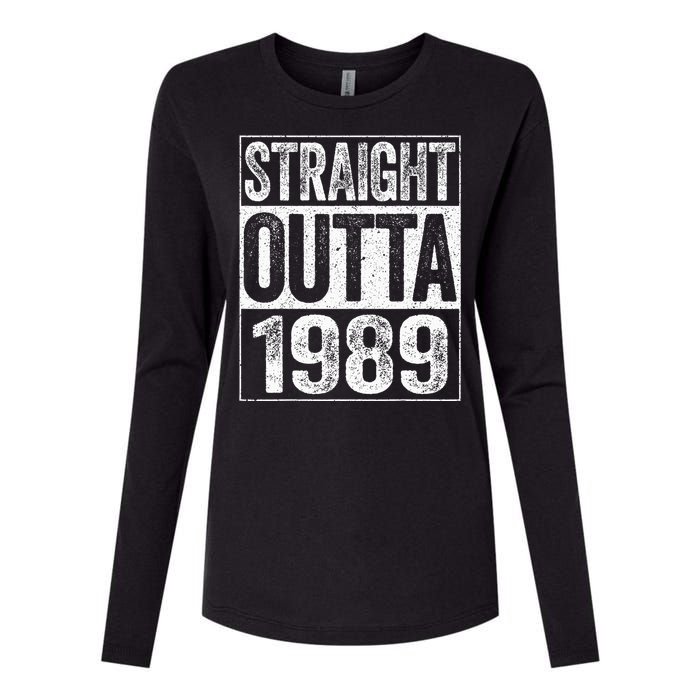 Straight Outta 1989  34th Birthday  Womens Cotton Relaxed Long Sleeve T-Shirt