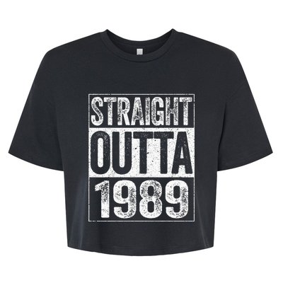 Straight Outta 1989  34th Birthday  Bella+Canvas Jersey Crop Tee