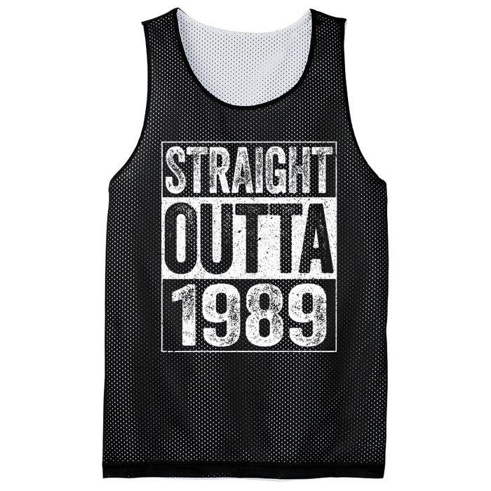 Straight Outta 1989  34th Birthday  Mesh Reversible Basketball Jersey Tank