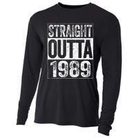 Straight Outta 1989  34th Birthday  Cooling Performance Long Sleeve Crew