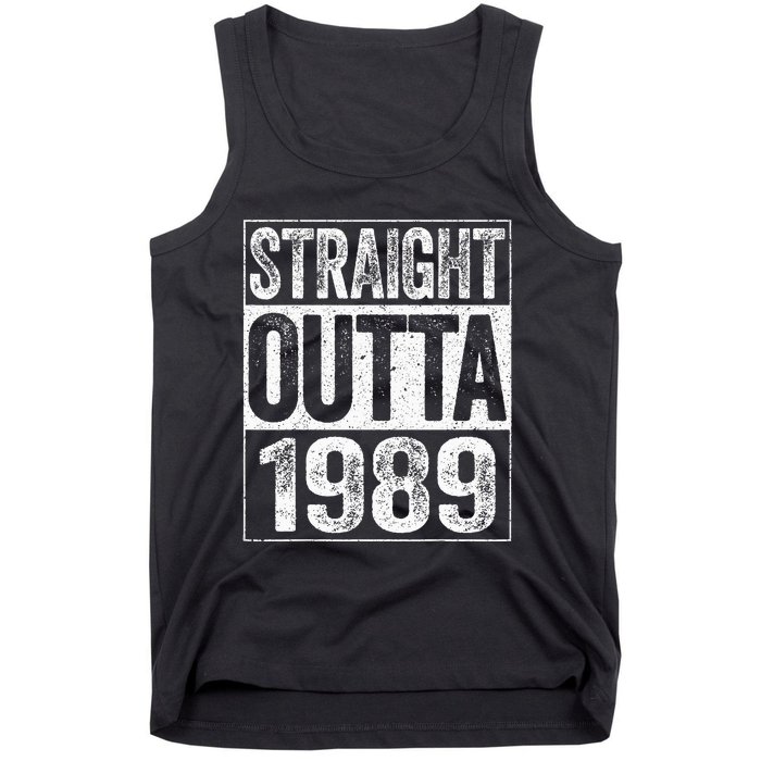 Straight Outta 1989  34th Birthday  Tank Top