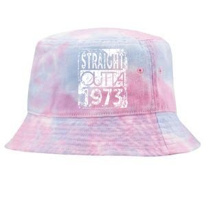 Straight Outta 1973 Funny Birthday Tie-Dyed Bucket Hat