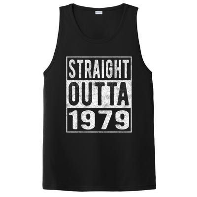 Straight Outta 1979 Fun Distressed Born 1979 Birthday Gift Meaningful Gift PosiCharge Competitor Tank