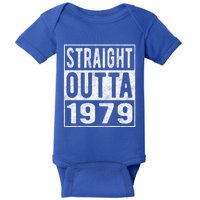 Straight Outta 1979 Fun Distressed Born 1979 Birthday Gift Meaningful Gift Baby Bodysuit