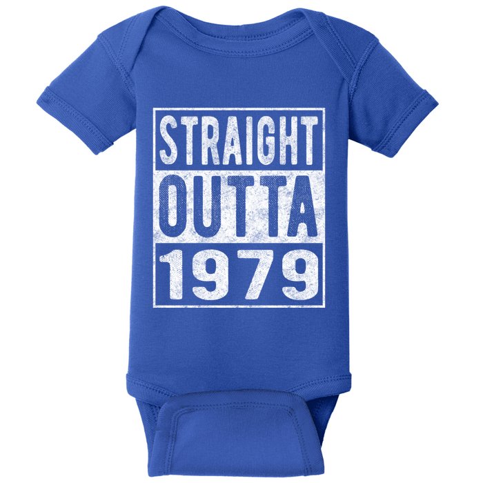 Straight Outta 1979 Fun Distressed Born 1979 Birthday Gift Meaningful Gift Baby Bodysuit