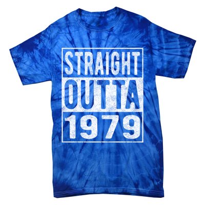 Straight Outta 1979 Fun Distressed Born 1979 Birthday Gift Meaningful Gift Tie-Dye T-Shirt