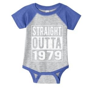 Straight Outta 1979 Fun Distressed Born 1979 Birthday Gift Meaningful Gift Infant Baby Jersey Bodysuit