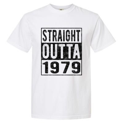 Straight Outta 1979 Fun Distressed Born 1979 Birthday Gift Meaningful Gift Garment-Dyed Heavyweight T-Shirt