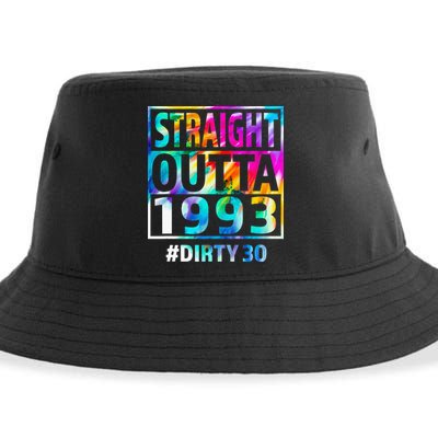 Straight Outta 1993 Dirty Thirty Funny 30th Birthday Gift Sustainable Bucket Hat