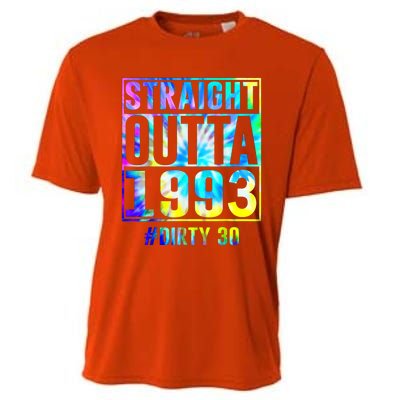 Straight Outta 1993 Dirty Thirty Funny 30th Birthday Gift Cooling Performance Crew T-Shirt