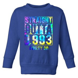 Straight Outta 1993 Dirty Thirty Funny 30th Birthday Gift Toddler Sweatshirt