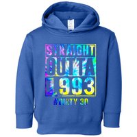 Straight Outta 1993 Dirty Thirty Funny 30th Birthday Gift Toddler Hoodie