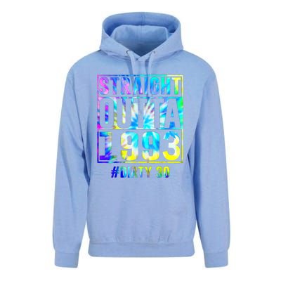 Straight Outta 1993 Dirty Thirty Funny 30th Birthday Gift Unisex Surf Hoodie