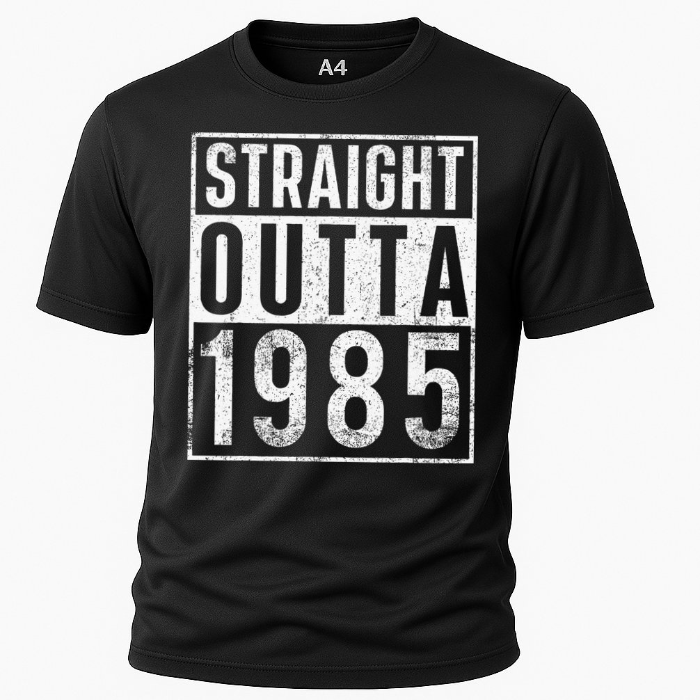 Straight Outta 1985 Year Of Birth Birthday Cooling Performance Crew T-Shirt