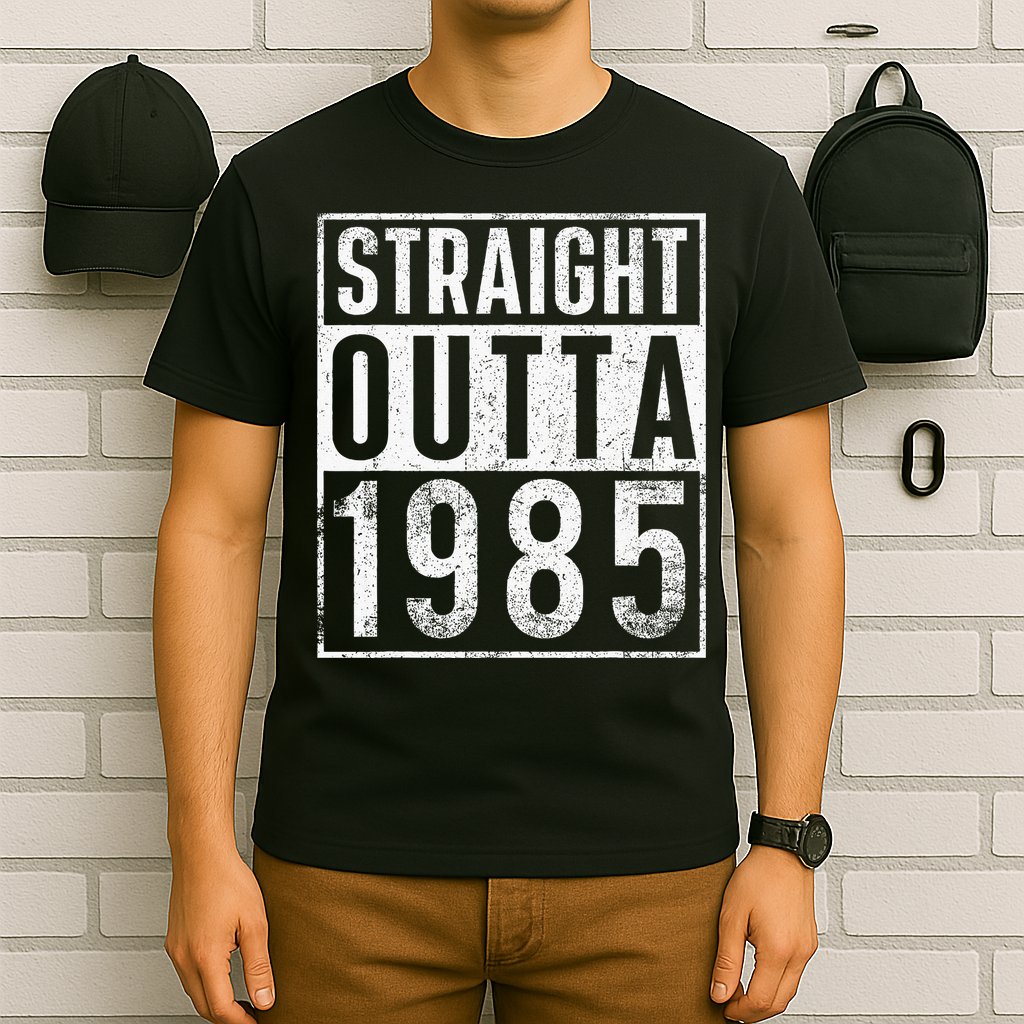 Straight Outta 1985 Year Of Birth Birthday T-Shirt