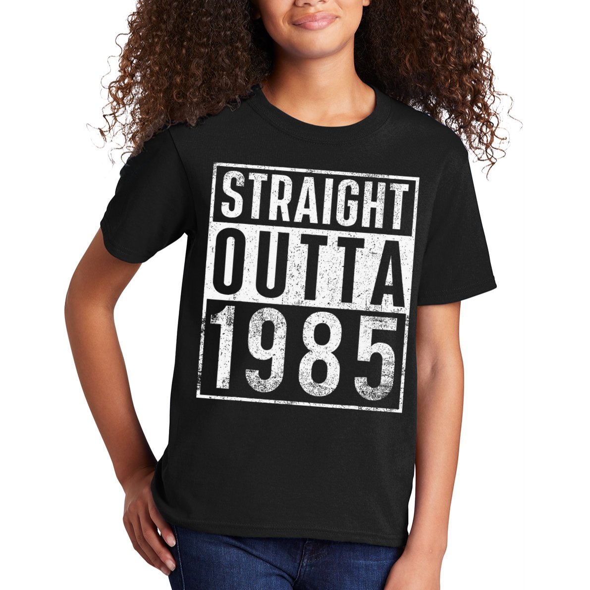 Straight Outta 1985 Year Of Birth Birthday Kids T-Shirt