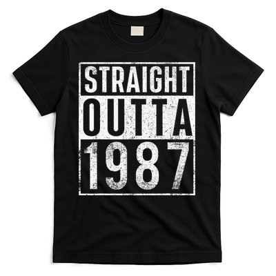 Straight Outta 1987 Year Of Birth Birthday T-Shirt