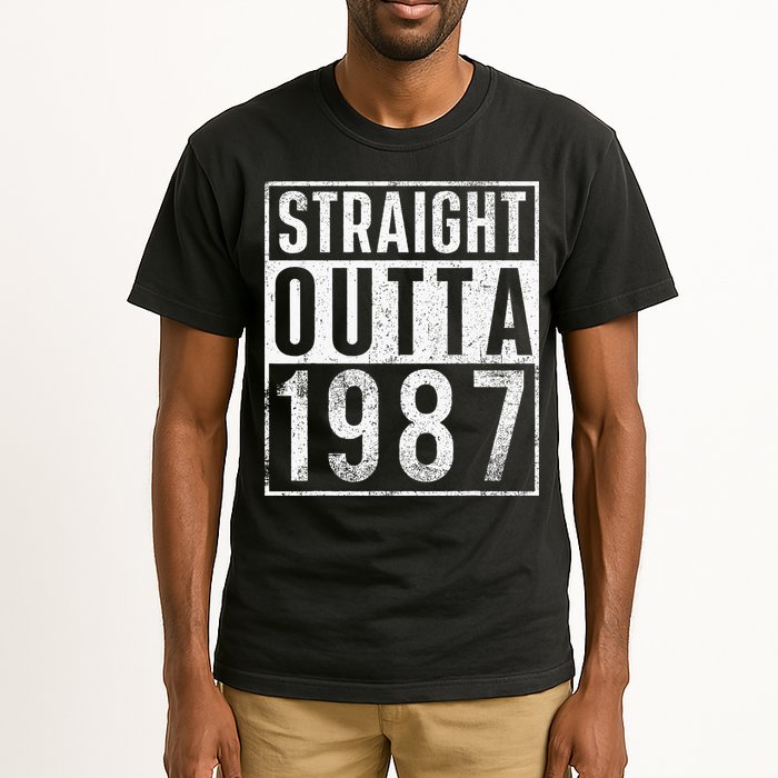 Straight Outta 1987 Year Of Birth Birthday Tall T-Shirt
