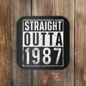 Straight Outta 1987 Year Of Birth Birthday Coaster