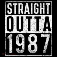 Straight Outta 1987 Year Of Birth Birthday Baby Bodysuit