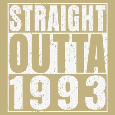 Straight Outta 1993 30 Years Old Gifts Vintage 30th Birthday T-Shirt