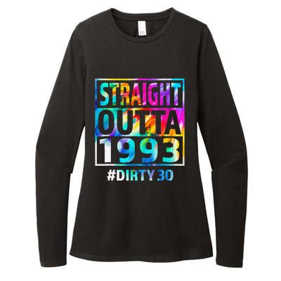 Straight Outta 1993 Dirty Thirty 30th Birthday Gift Womens CVC Long Sleeve Shirt