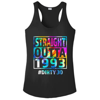 Straight Outta 1993 Dirty Thirty 30th Birthday Gift Ladies PosiCharge Competitor Racerback Tank