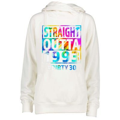 Straight Outta 1993 Dirty Thirty 30th Birthday Gift Womens Funnel Neck Pullover Hood