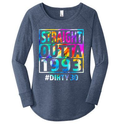 Straight Outta 1993 Dirty Thirty 30th Birthday Gift Women's Perfect Tri Tunic Long Sleeve Shirt