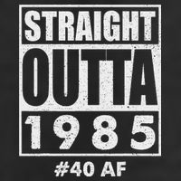 Straight Outta 1985 40 Af Happy 40th Birthday 1985 7 Panel Mesh Trucker Snapback Hat
