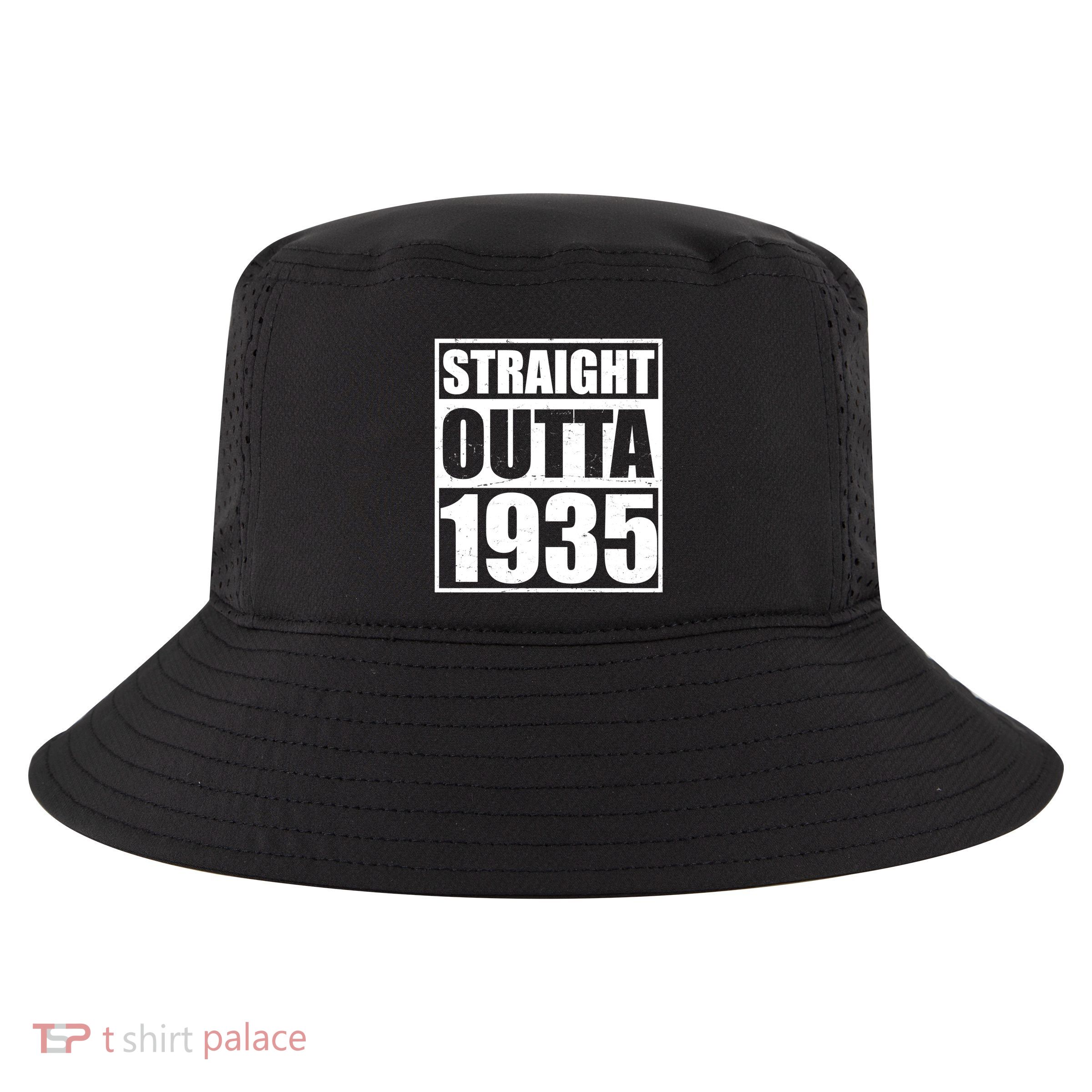 Straight Outta 1935 90th Birthday Cool Comfort Performance Bucket Hat