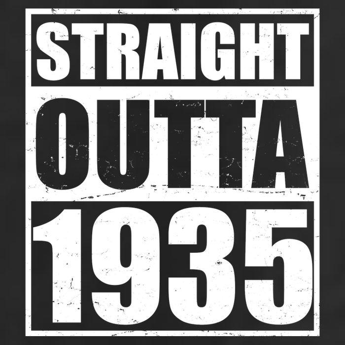Straight Outta 1935 90th Birthday 7 Panel Mesh Trucker Snapback Hat