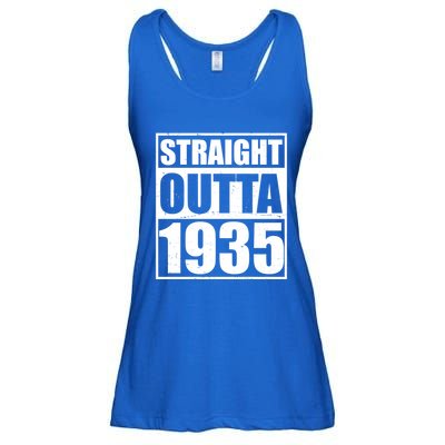 Straight Outta 1935 90th Birthday Ladies Essential Flowy Tank