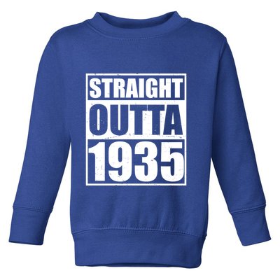 Straight Outta 1935 90th Birthday Toddler Sweatshirt