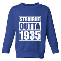 Straight Outta 1935 90th Birthday Toddler Sweatshirt