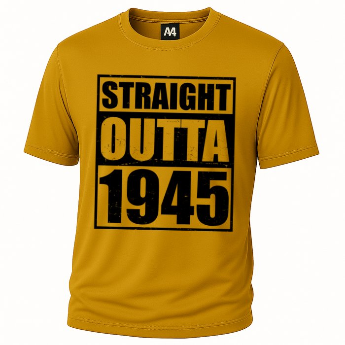 Straight Outta 1945 80th Birthday Cooling Performance Crew T-Shirt