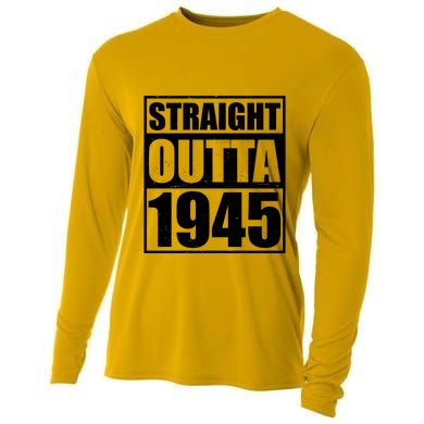 Straight Outta 1945 80th Birthday Cooling Performance Long Sleeve Crew