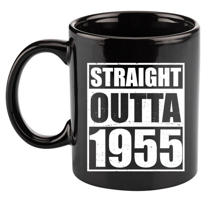 Straight Outta 1955 70th Birthday 11oz C Handle Ceramic Mug