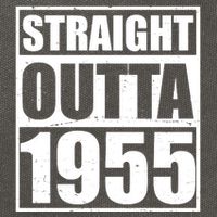 Straight Outta 1955 70th Birthday Cotton Canvas Backpack