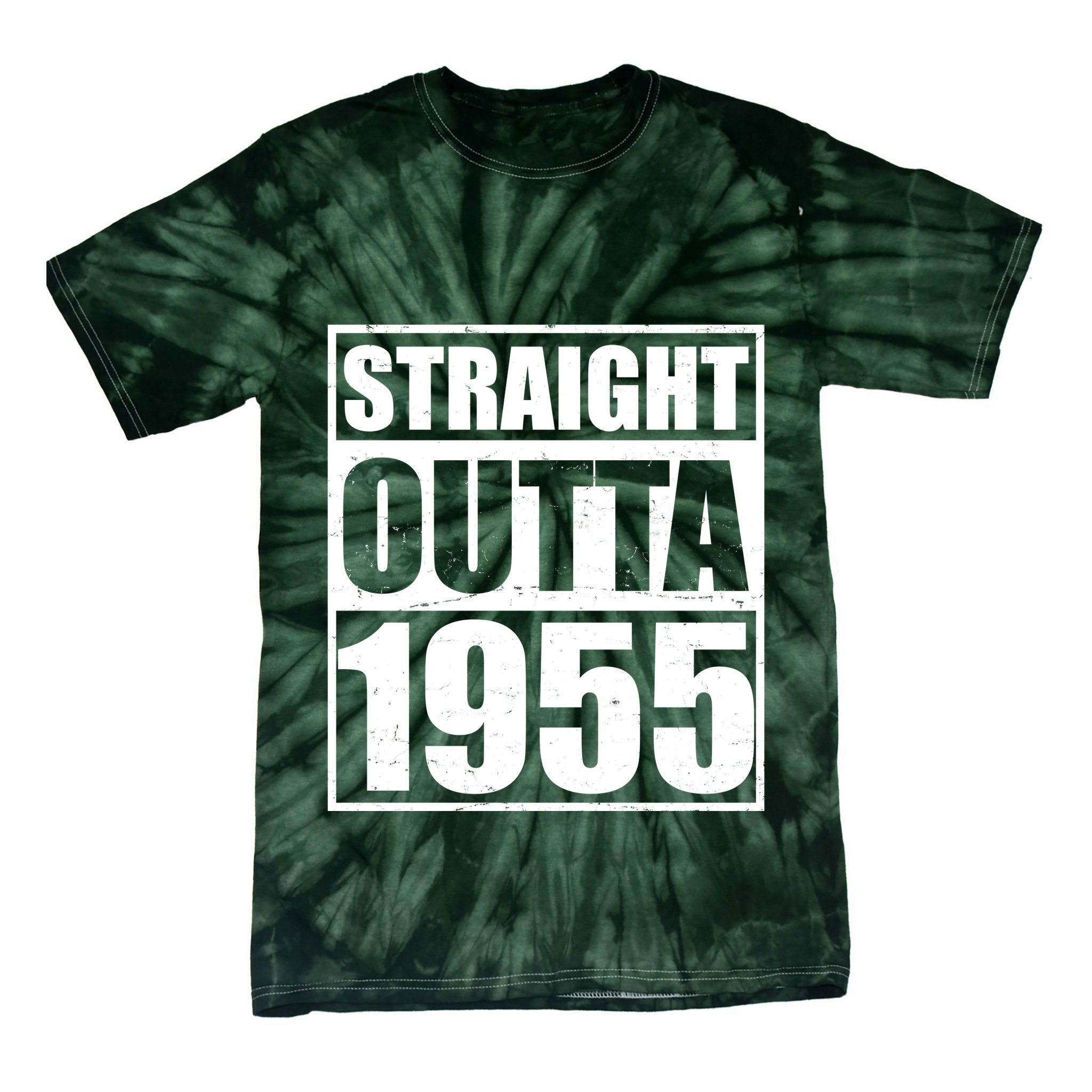 Straight Outta 1955 70th Birthday Tie-Dye T-Shirt