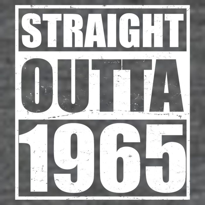 Straight Outta 1965 60th Birthday 7 Panel Mesh Trucker Snapback Hat
