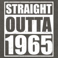 Straight Outta 1965 60th Birthday Cotton Canvas Backpack