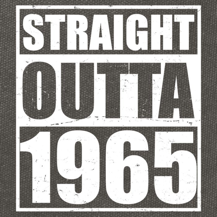 Straight Outta 1965 60th Birthday Cotton Canvas Backpack