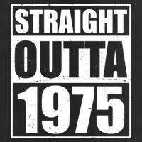 Straight Outta 1975 50th Birthday 7 Panel Mesh Trucker Snapback Hat