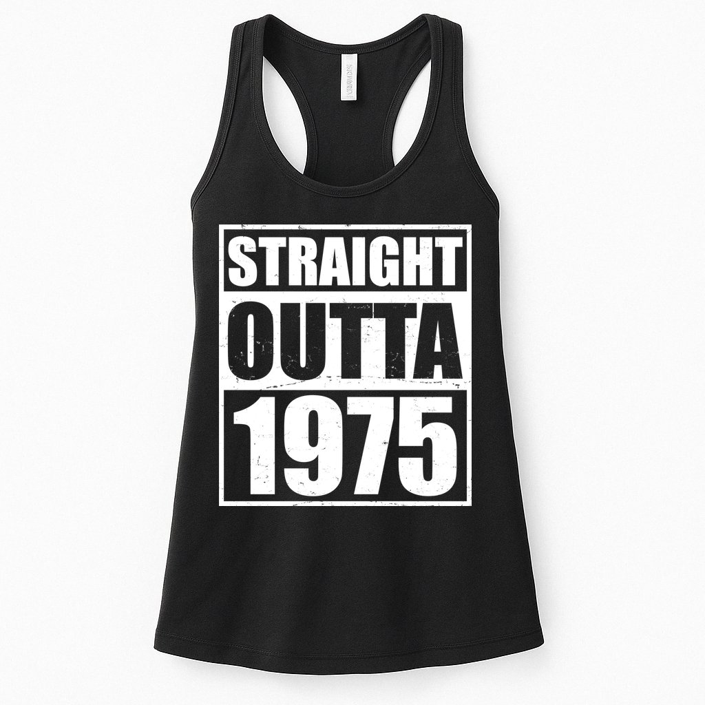 Straight Outta 1975 50th Birthday Womens Tank Top