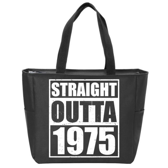Straight Outta 1975 50th Birthday Zip Tote Bag