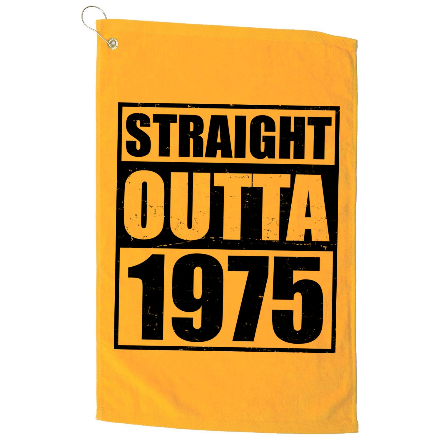 Straight Outta 1975 50th Birthday Golf Towel