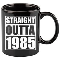 Straight Outta 1985 40th Birthday 11oz C Handle Ceramic Mug